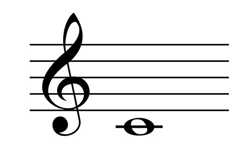 Detail Image Of Treble Clef Nomer 6