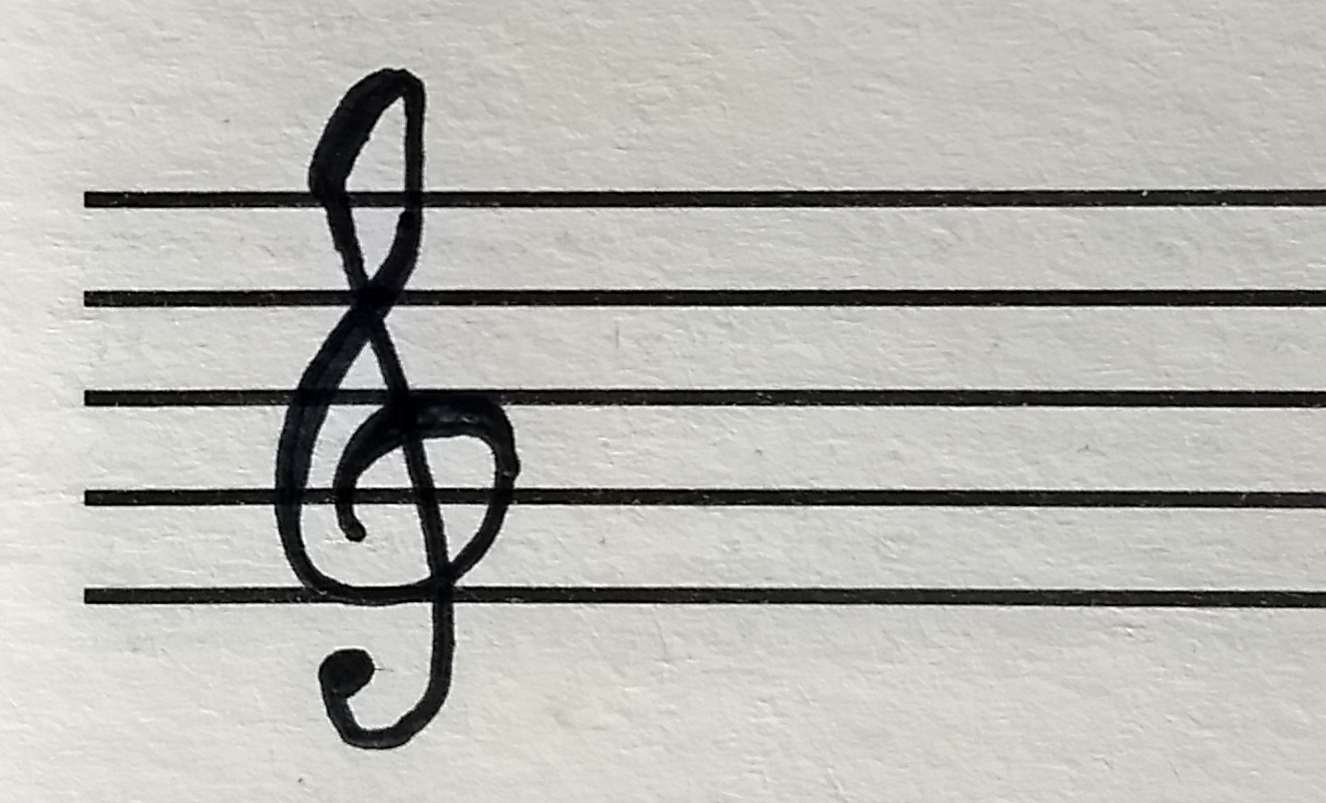 Detail Image Of Treble Clef Nomer 53