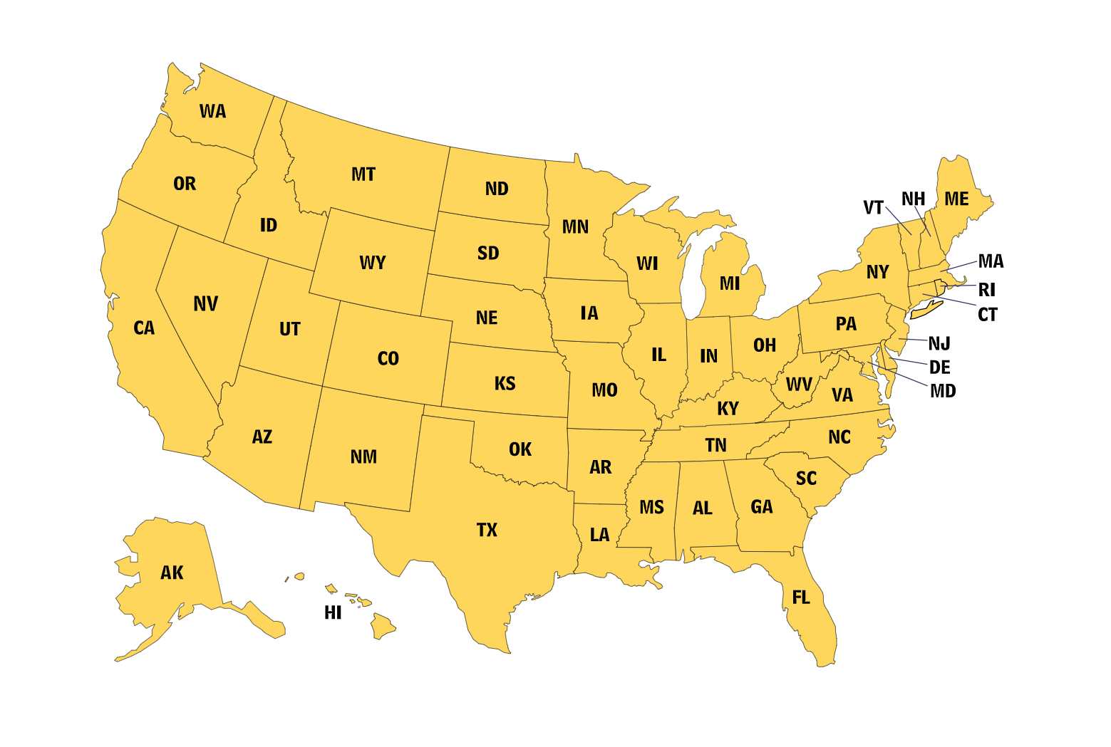 Detail Image Of Us States Nomer 53