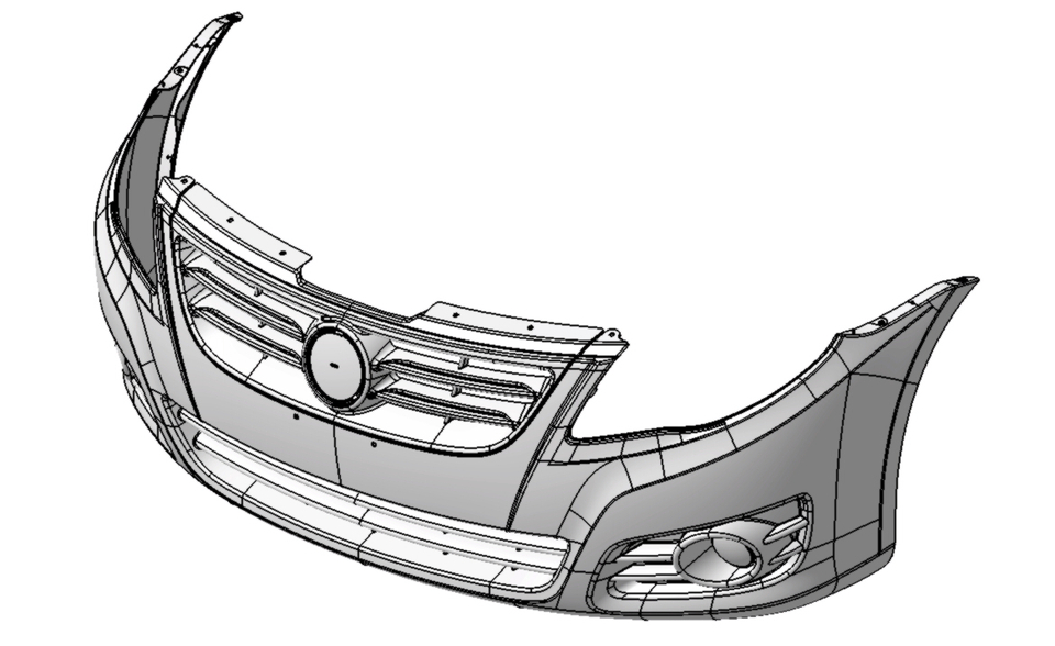 Detail 3d Printed Car Bumper Nomer 9
