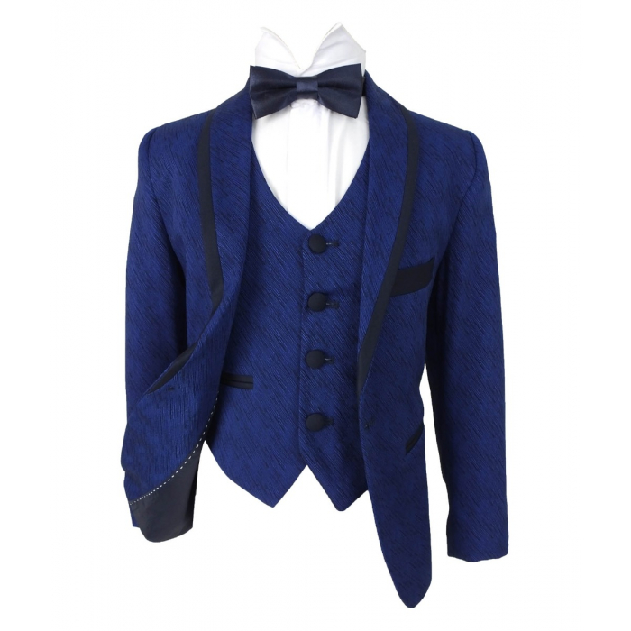 Detail Blauer Anzug Mit Fliege Nomer 25