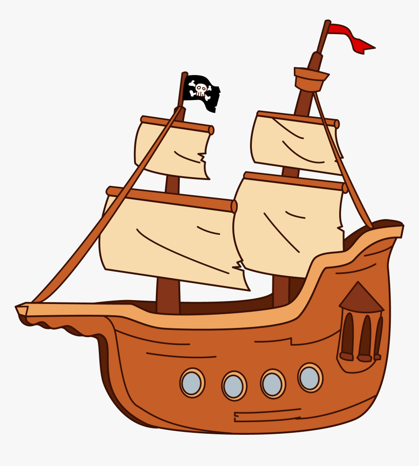 Cartoon Pirate Ship Png - KibrisPDR