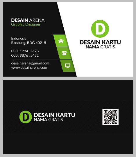 Detail Desain Kartu Nama Nomer 47