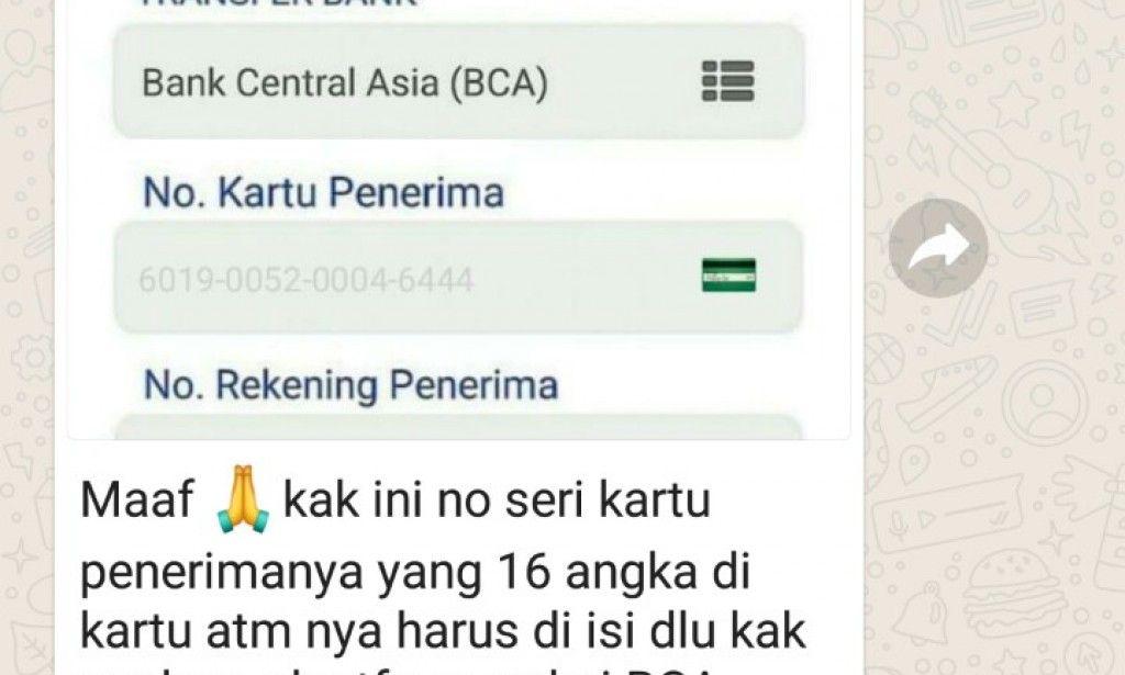 Detail Desain Kartu Nomor Rekening Nomer 16