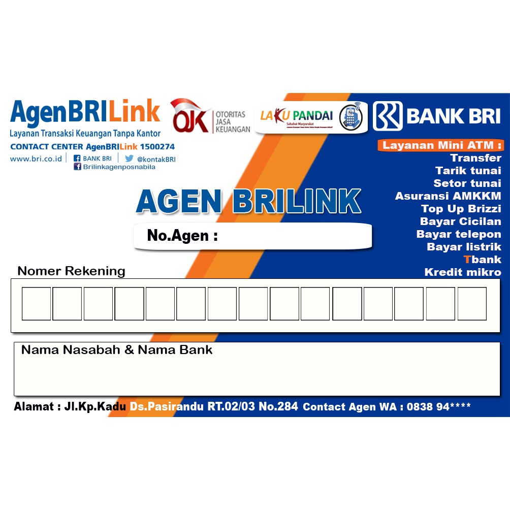 Detail Desain Kartu Nomor Rekening Nomer 22