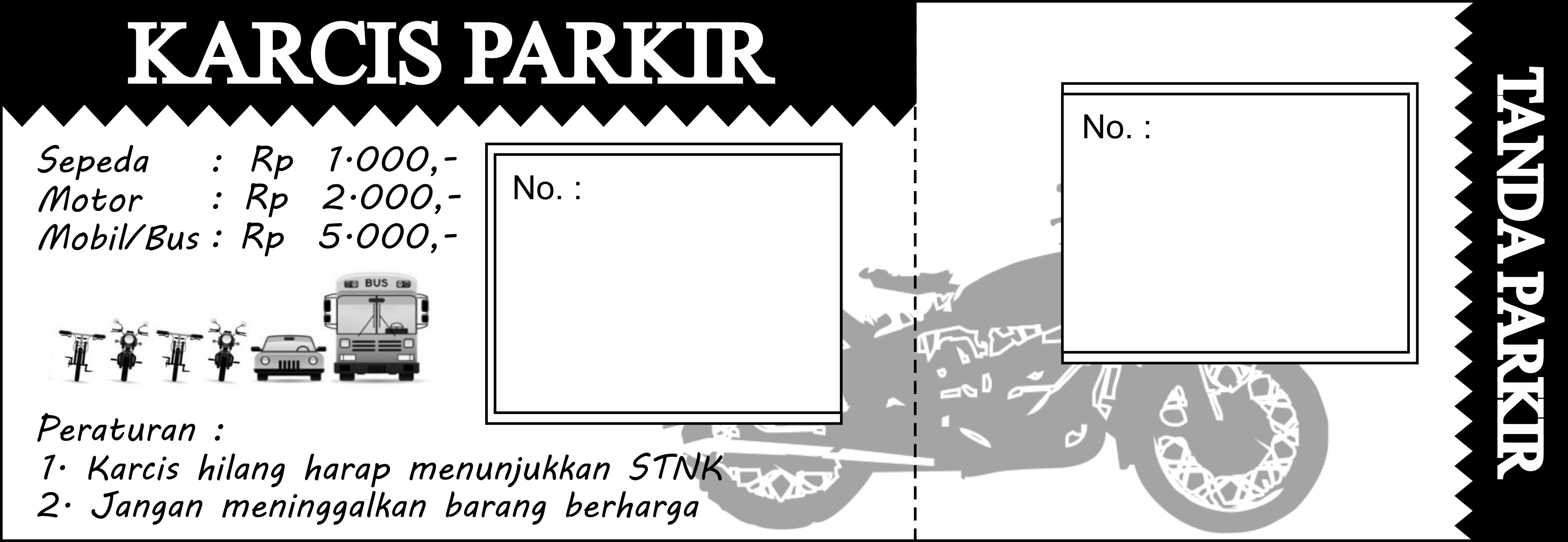 Detail Desain Kartu Parkir Nomer 15