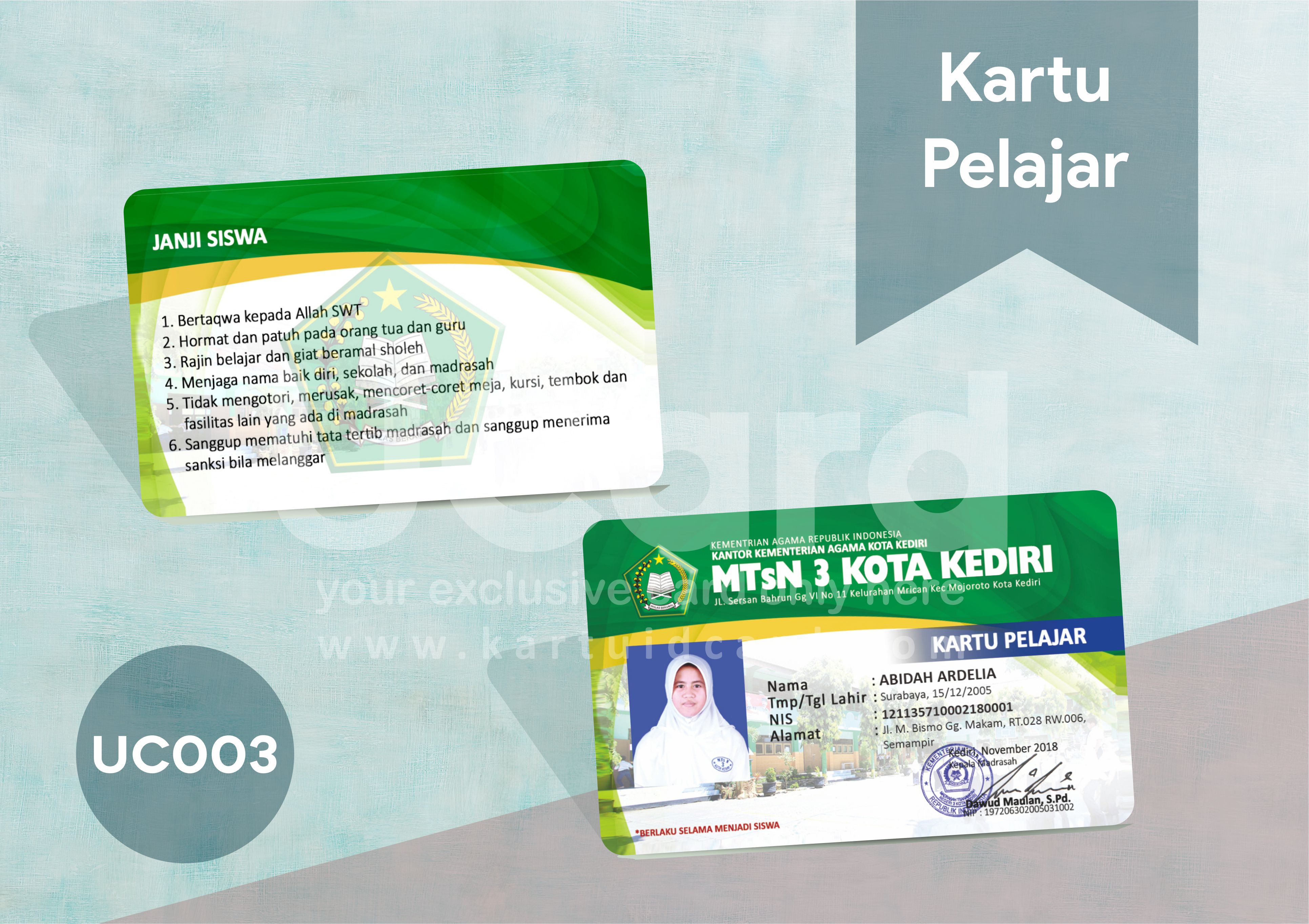 Detail Desain Kartu Pelajar Nomer 12