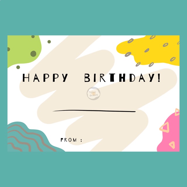 Detail Desain Kartu Ucapan Happy Birthday Nomer 57