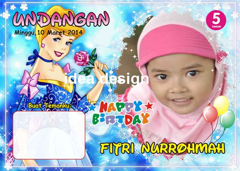 Detail Desain Kartu Ulang Tahun Anak Cdr Nomer 30