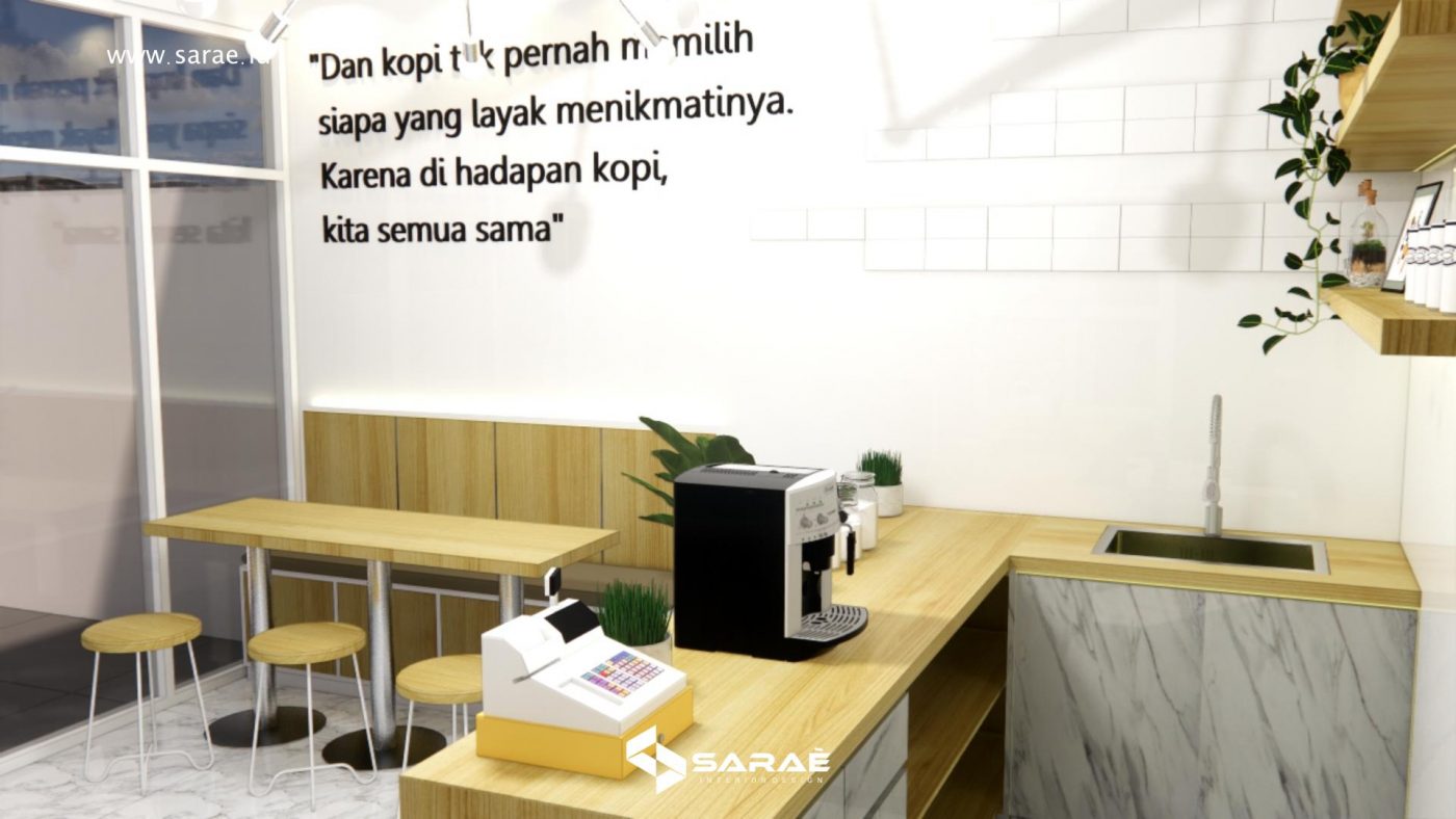 Detail Desain Kedai Kopi Minimalis Nomer 53