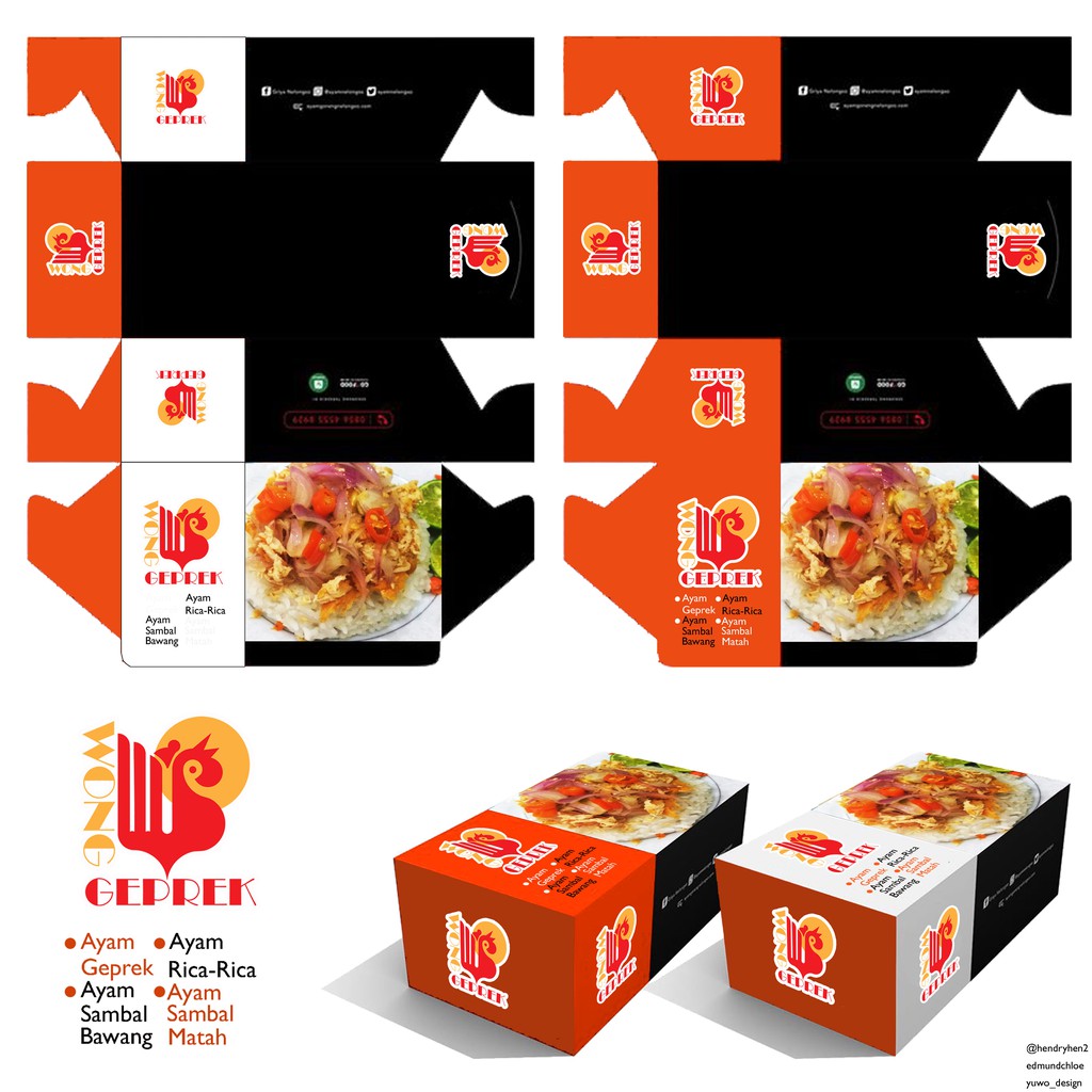 desain packaging kemasan makanan kotak
