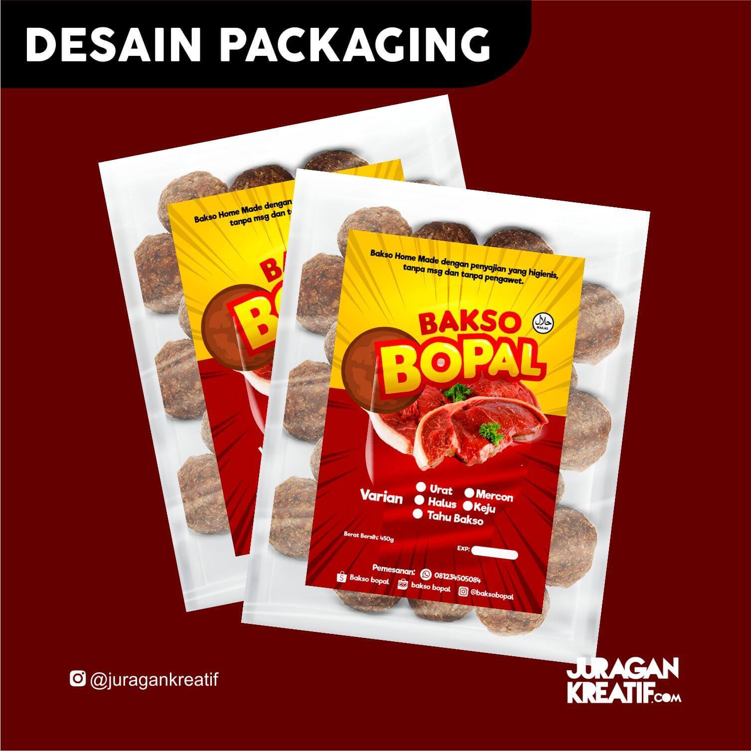 Desain Kemasan Bakso