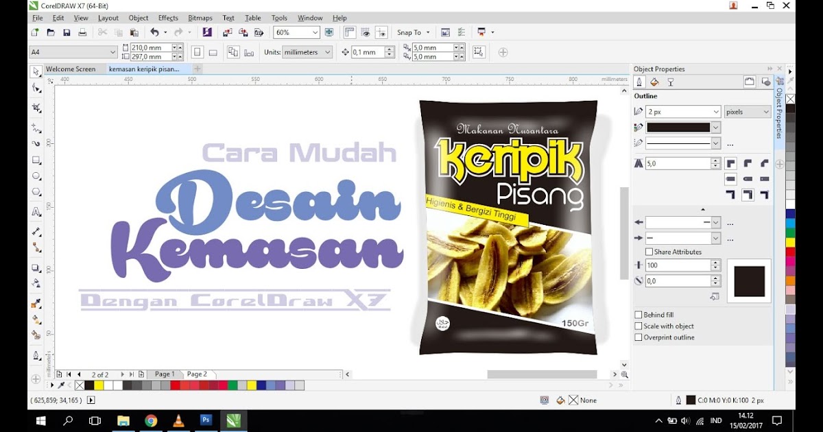 Detail Desain Kemasan Keripik Cdr Nomer 31