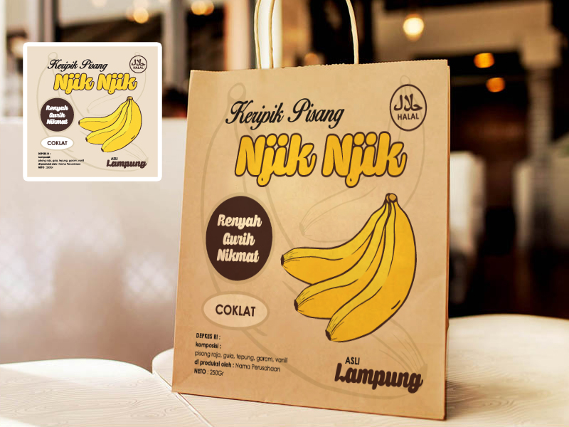 Detail Desain Kemasan Keripik Pisang Nomer 54