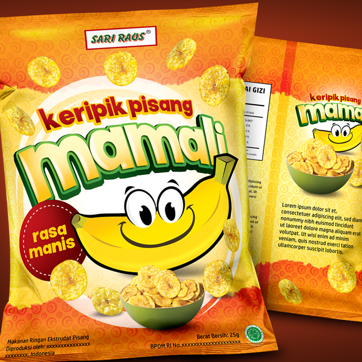 Detail Desain Kemasan Keripik Pisang Nomer 10