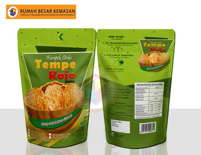 Detail Desain Kemasan Keripik Tempe Nomer 39