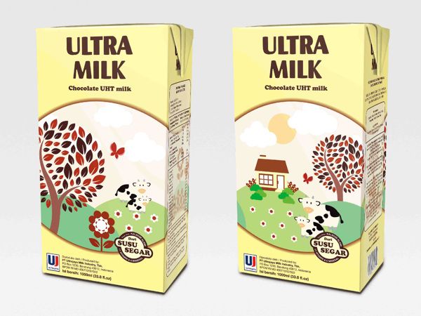 Detail Desain Kemasan Susu Ultra Milk Nomer 6