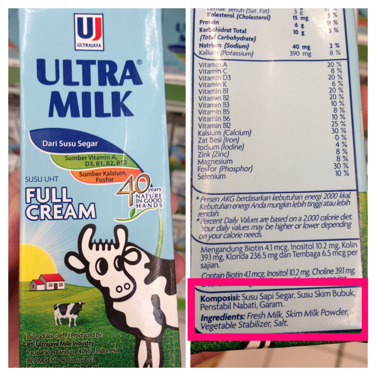 Detail Desain Kemasan Susu Ultra Milk Nomer 7