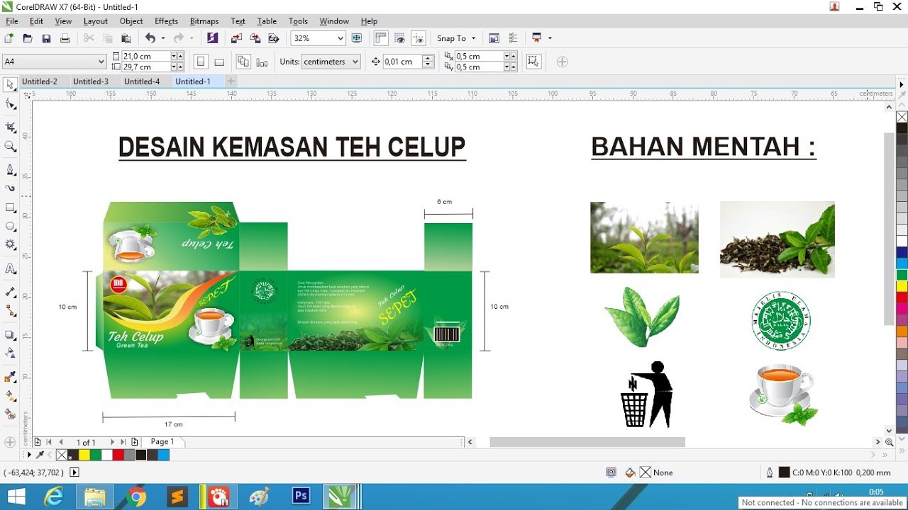 Detail Desain Kemasan Teh Celup Nomer 17