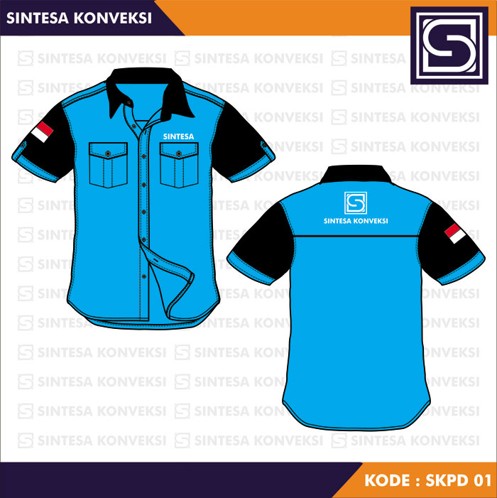 Detail Desain Kemeja Hitam Polos Nomer 10