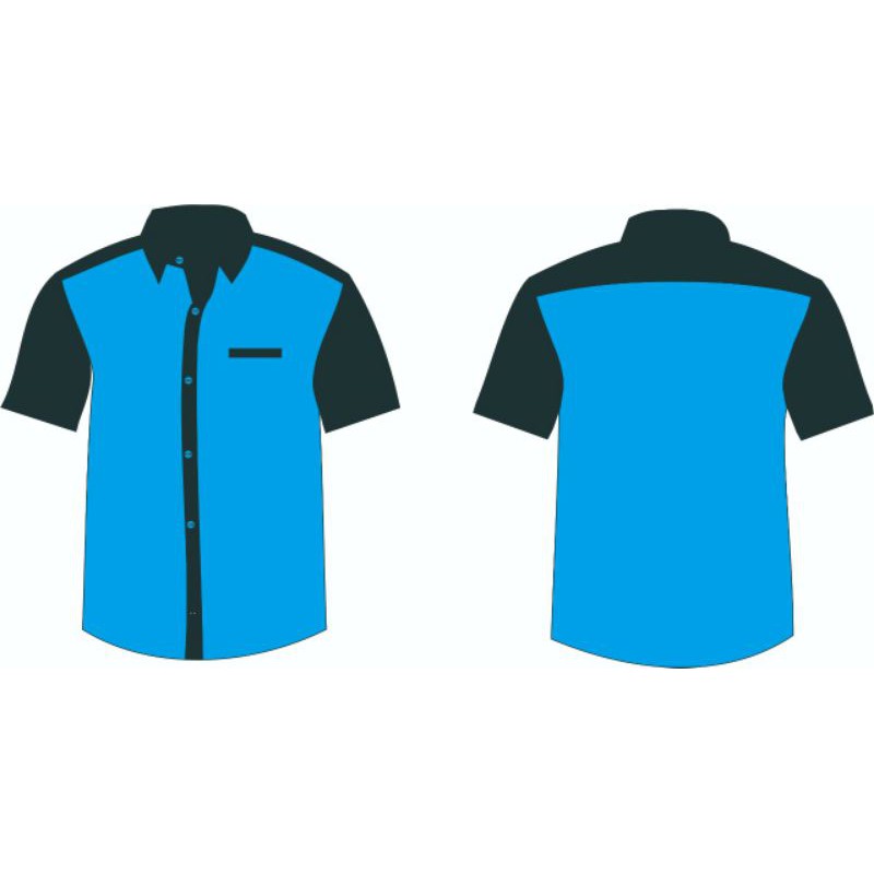 Detail Desain Kemeja Hitam Polos Depan Belakang Nomer 9