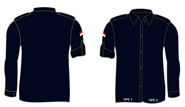 Detail Desain Kemeja Hitam Polos Depan Belakang Nomer 10