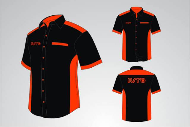 Detail Desain Kemeja Hitam Polos Depan Belakang Nomer 16