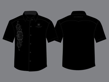 Detail Desain Kemeja Hitam Polos Depan Belakang Nomer 4