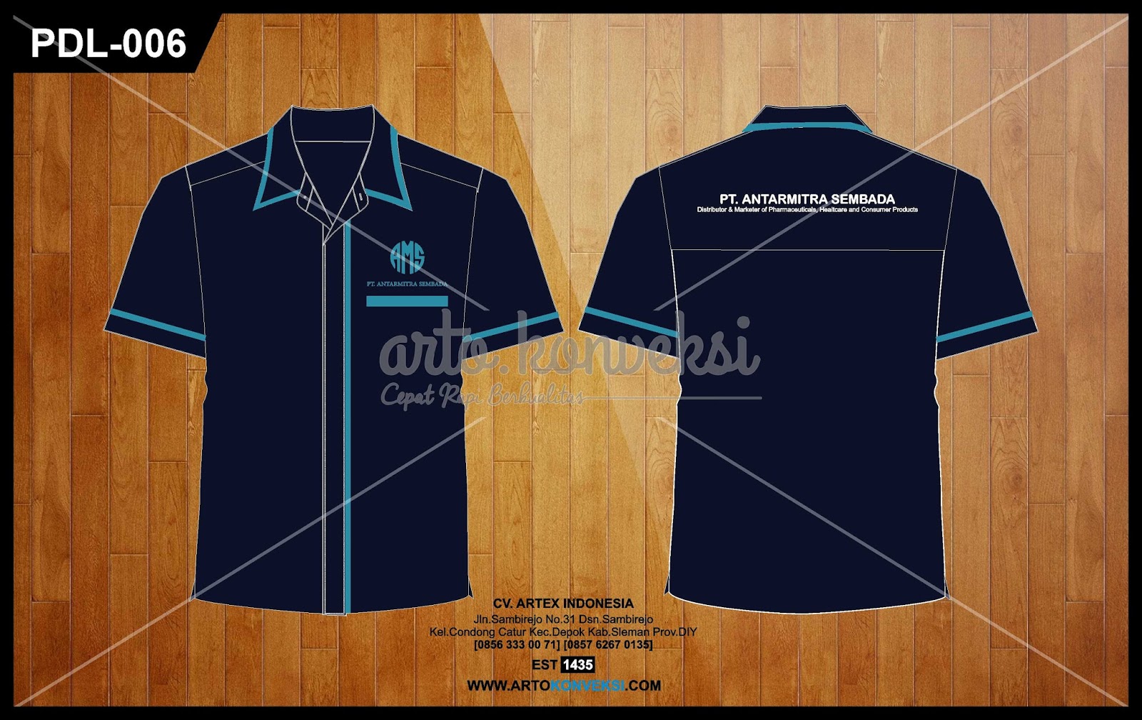 Detail Desain Kemeja Hitam Polos Depan Belakang Nomer 41