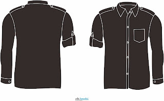 Download Desain Kemeja Hitam Polos Depan Belakang Nomer 44