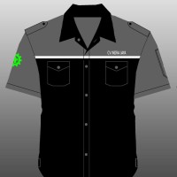 Detail Desain Kemeja Hitam Polos Depan Belakang Nomer 48