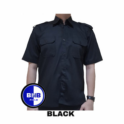 Detail Desain Kemeja Hitam Polos Depan Belakang Nomer 49