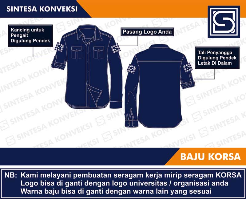 Detail Desain Kemeja Jurusan Nomer 15