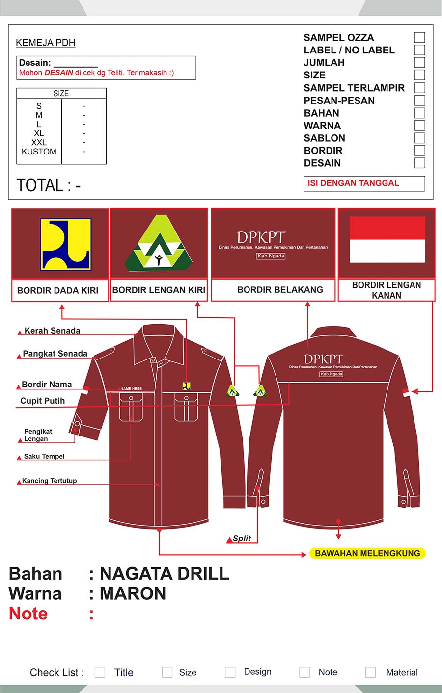 Detail Desain Kemeja Jurusan Nomer 46