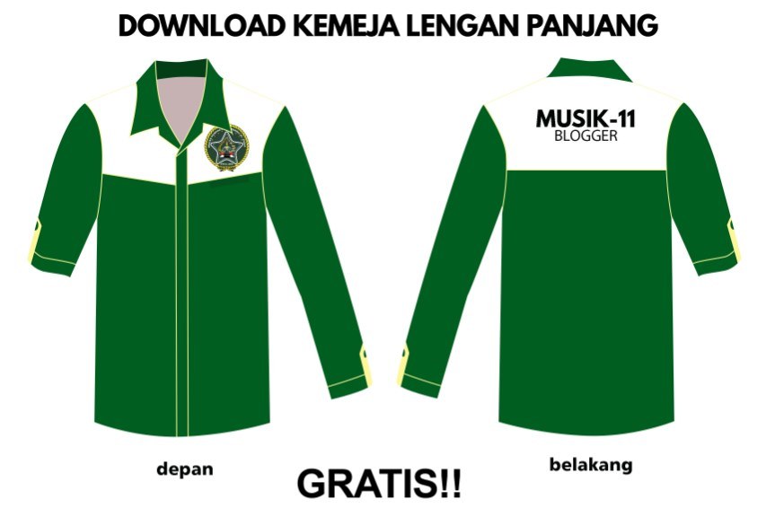 Detail Desain Kemeja Lengan Panjang Polos Nomer 17