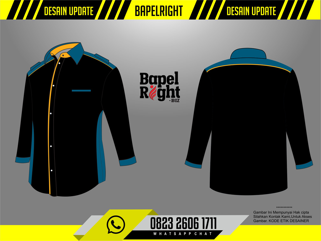 Detail Desain Kemeja Lengan Panjang Polos Nomer 18