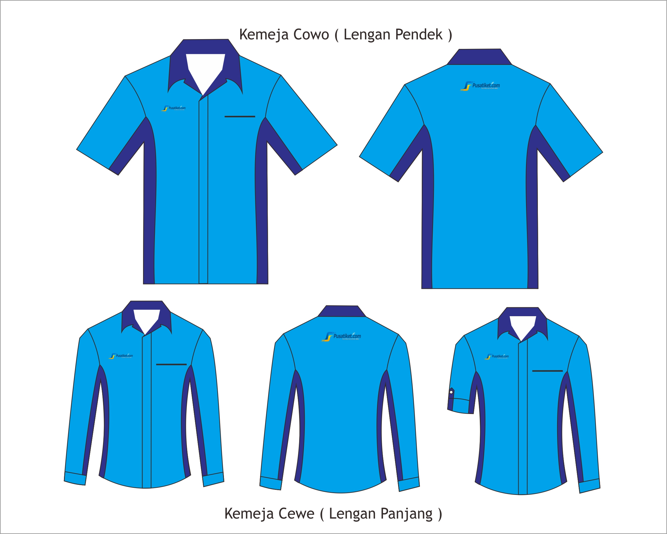 Detail Desain Kemeja Lengan Panjang Polos Nomer 53