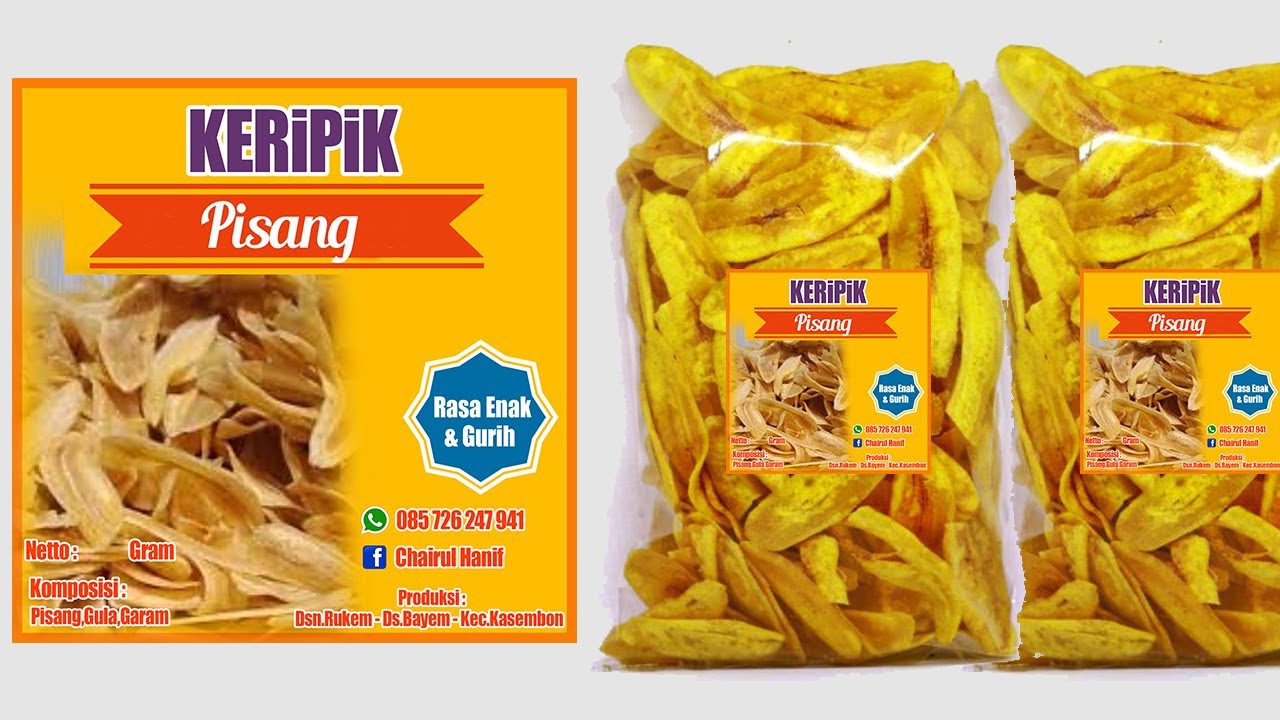 Detail Desain Keripik Pisang Nomer 39