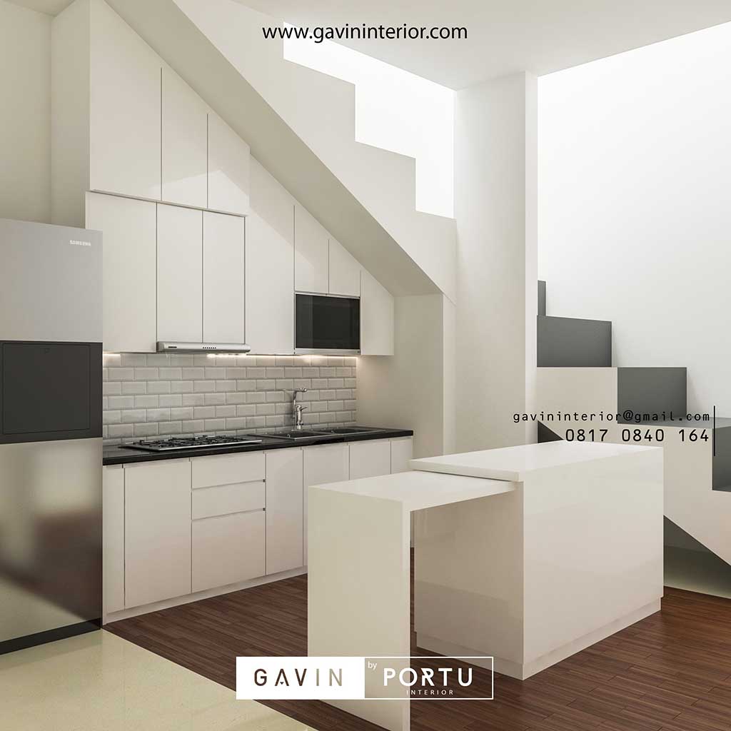 Detail Desain Kitchen Set Bawah Tangga Nomer 28