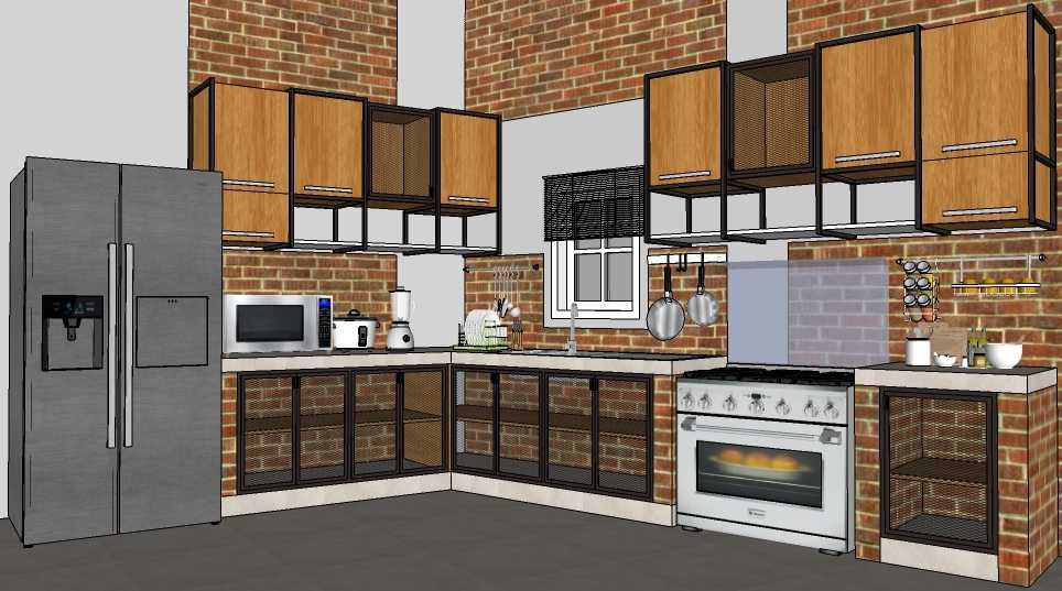 Detail Desain Kitchen Set Industrial Nomer 12