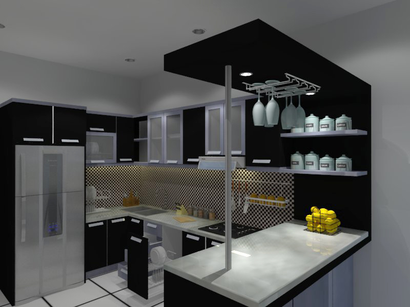 Detail Desain Kitchen Set Mini Bar Nomer 31