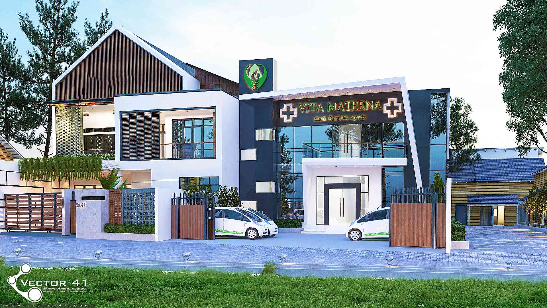 Detail Desain Klinik Kesehatan Minimalis Nomer 17