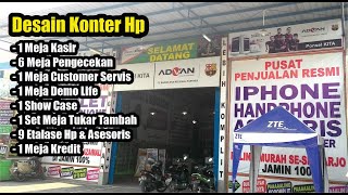 Detail Desain Konter Hp Modern Nomer 24