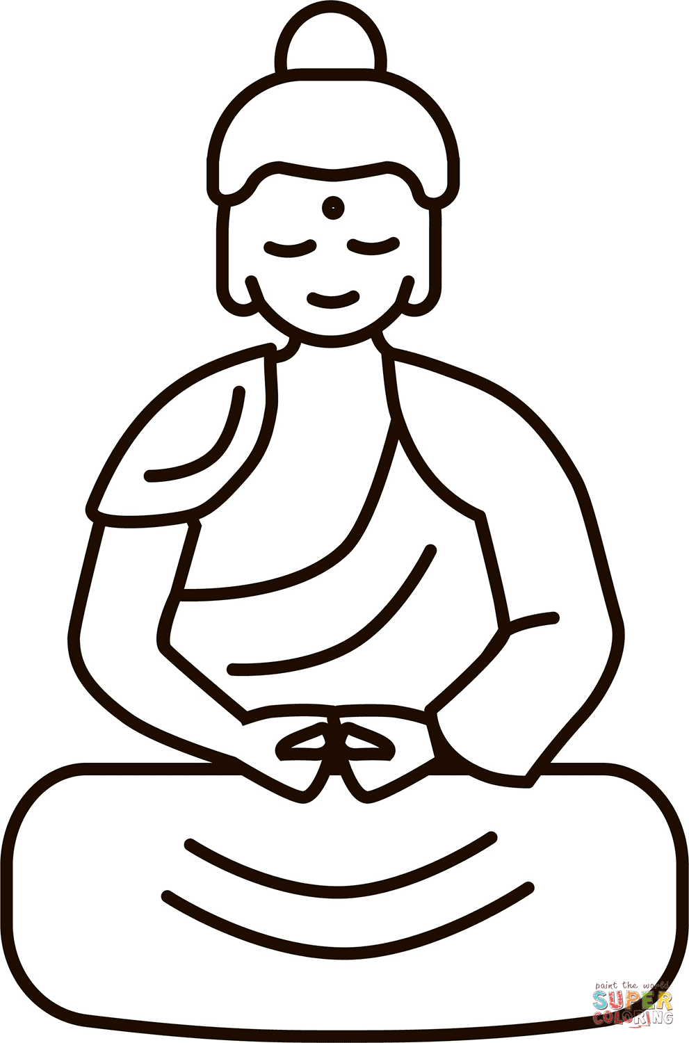 Detail Zeichnen Buddha Vorlage Nomer 6