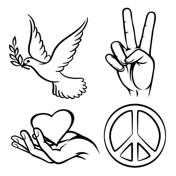 Detail Images For Peace Sign Nomer 30