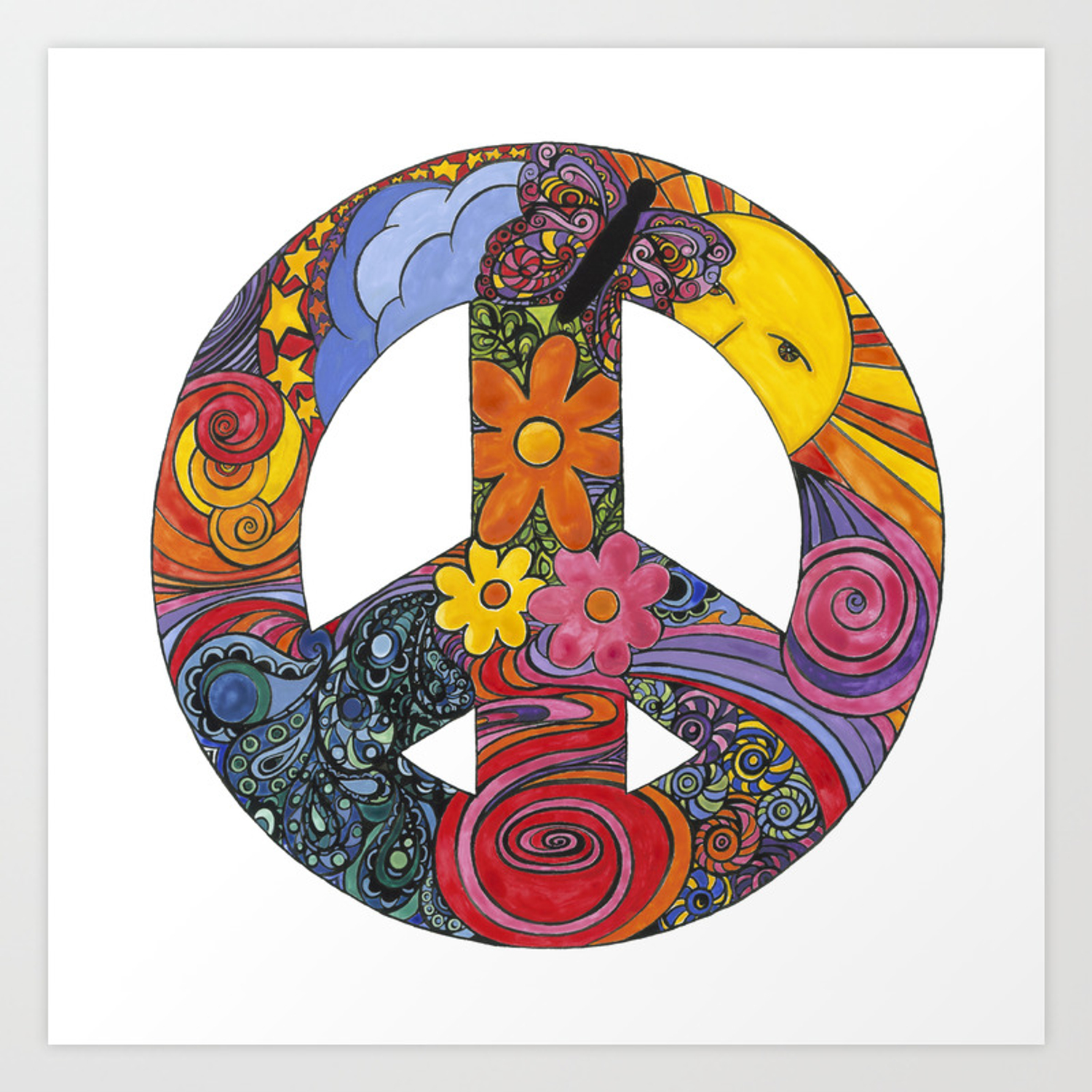 Detail Images For Peace Sign Nomer 37