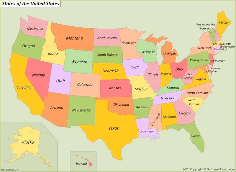 Detail Images Map Of United States Nomer 14