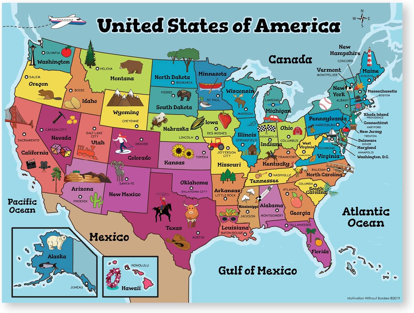 Detail Images Map Of United States Nomer 8