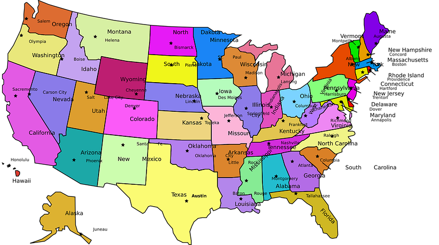 Detail Images Map Of Us Nomer 11