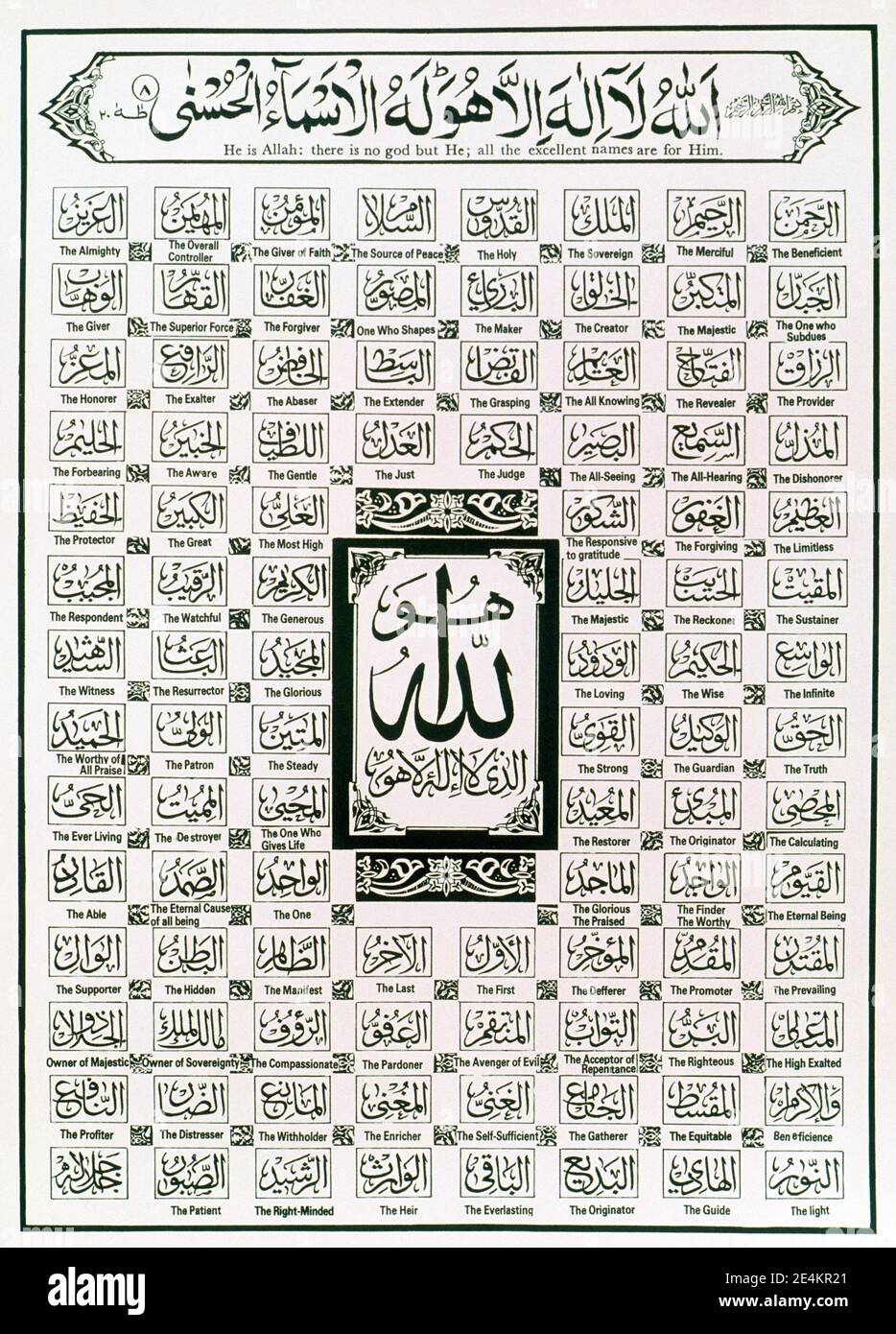 Detail Images Of 99 Names Of Allah Nomer 7